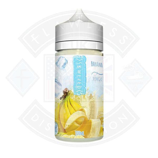 Skwezed - Banana Ice 0mg 100ml Shortfill - Flawless Vape Shop