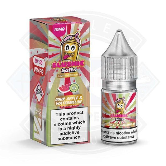 Slushie Salts Limited Edition Sour Apple & Watermelon 10ml E-Liquid - Flawless Vape Shop