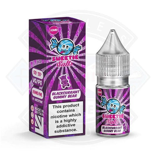 Slushie Sweetie Salts Blackcurrant Gummy Bear 10mg 10ml E-Liquid - Flawless Vape Shop