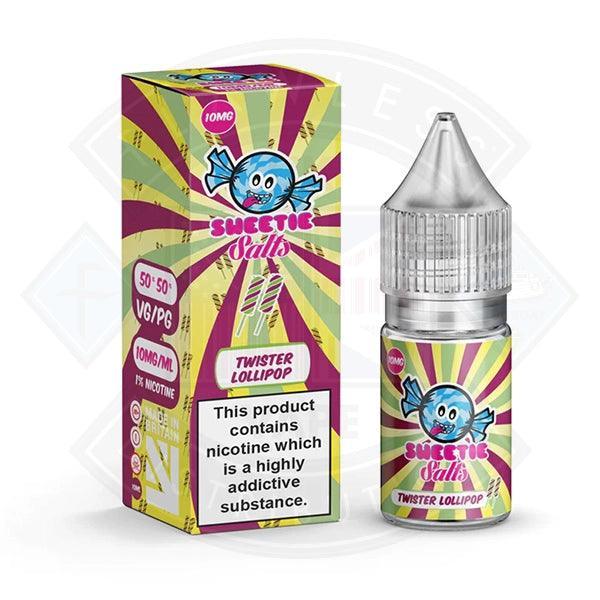 Slushie Sweetie Salts Twister Lollipop 10mg 10ml E-Liquid - Flawless Vape Shop