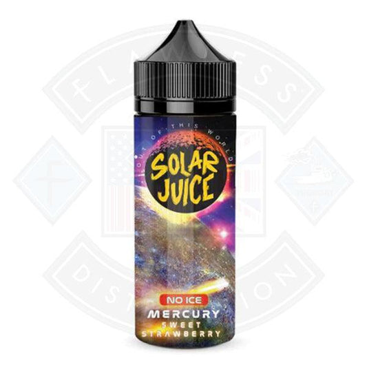 Solar Juice No Ice Mercury Sweet Strawberry 0mg 100ml Shortfill E-Liquid - Flawless Vape Shop