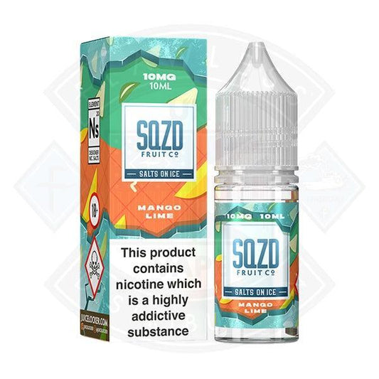 SQZD Salt on Ice Mango Lime 10ml - Flawless Vape Shop