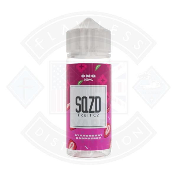 SQZD Strawberry Raspberry 0mg 100ml Shortfill - Flawless Vape Shop