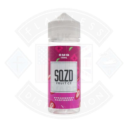 SQZD Strawberry Raspberry 0mg 100ml Shortfill - Flawless Vape Shop