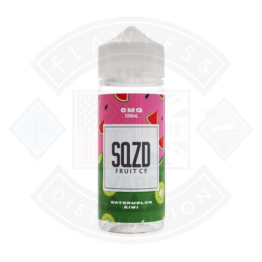 SQZD Watermelon Kiwi 0mg 100ml Shortfill - Flawless Vape Shop