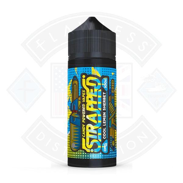 Strapped Candy Powered - Cool Lemon Sherbet 0mg 100ml Shortfill - Flawless Vape Shop