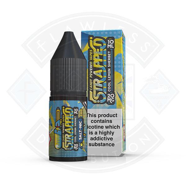 Strapped Candy Powered Nic Salt - Cool Lemon Sherbet 20mg 10ml E-liquid - Flawless Vape Shop