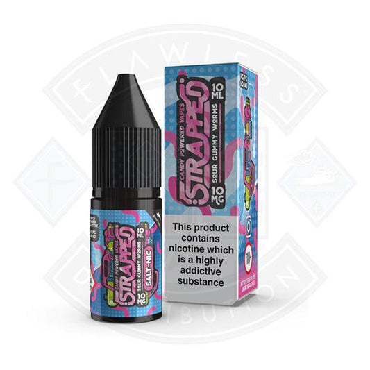 Strapped Candy Powered Nic Salt - Sour Gummy Worms 10ml - Flawless Vape Shop