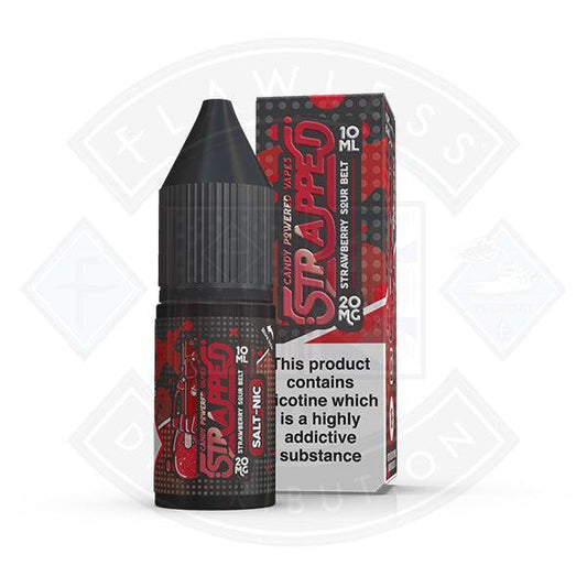 Strapped Candy Powered Nic Salt - Strawberry Sour Belt 20mg 10ml E-liquid - Flawless Vape Shop