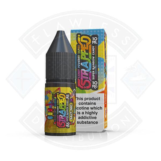 Strapped Candy Powered Nic Salt - Super Rainbow Candy 10mg 10ml E-liquid - Flawless Vape Shop