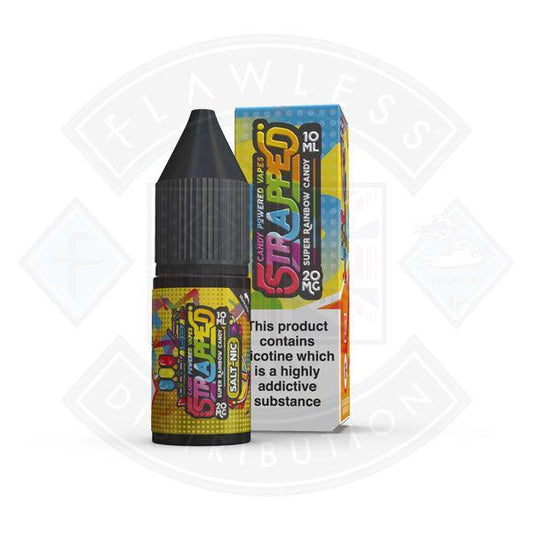 Strapped Candy Powered Nic Salt - Super Rainbow Candy 20mg 10ml E-liquid - Flawless Vape Shop