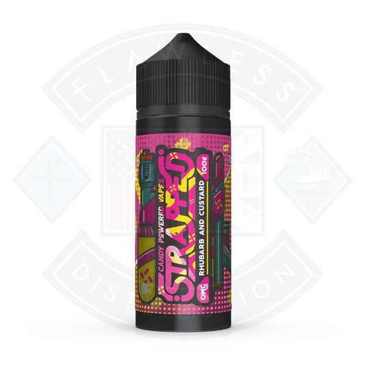 Strapped Candy Powered - Rhubarb & Custard 0mg 100ml Shortfill - Flawless Vape Shop