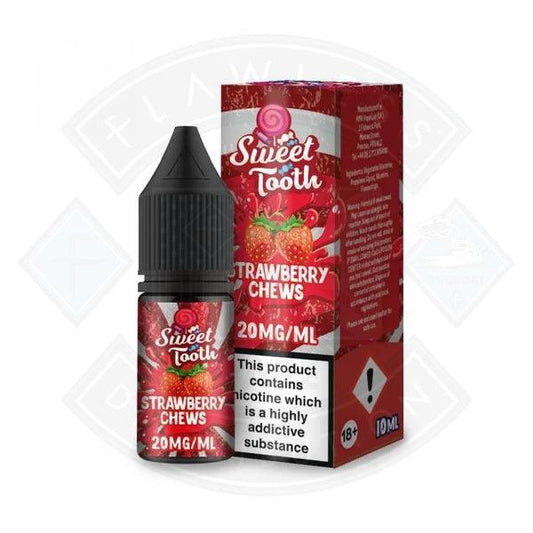 Sweet Tooth Salts Strawberry Chews 10ml 11mg E-Liquid - Flawless Vape Shop