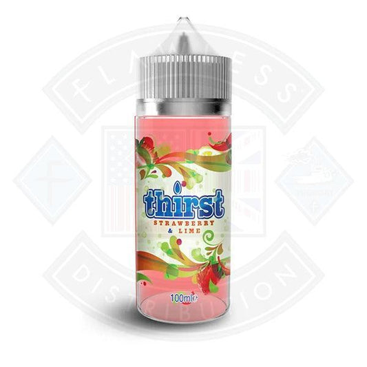 Thirst Strawberry & Lime E liquid 100ml Short fill - Flawless Vape Shop