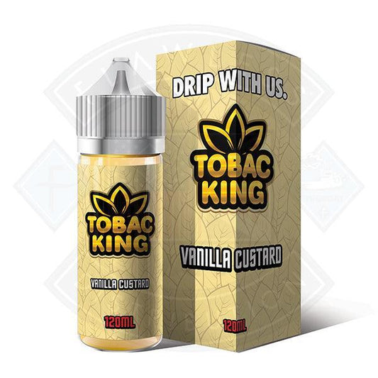 Tobac King Vanilla Custard 0mg 100ml Shortfill E-Liquid - Flawless Vape Shop