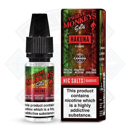 Twelve Monkeys Nic Salt - Hakuna 10ml - Flawless Vape Shop