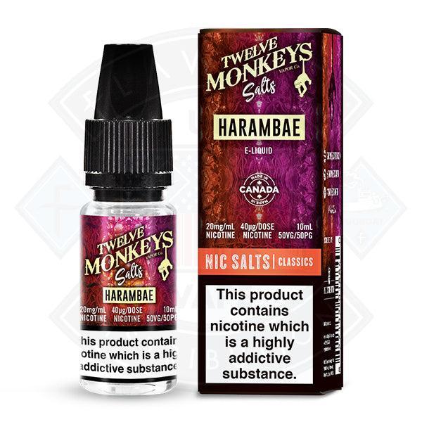 Twelve Monkeys Nic Salt - Harambae 10ml - Flawless Vape Shop