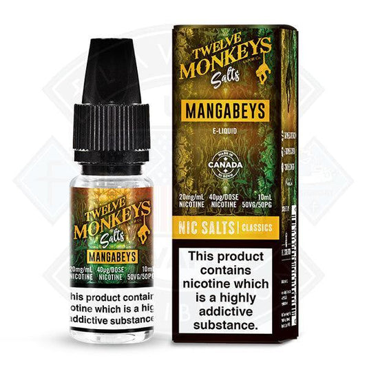 Twelve Monkeys Nic Salt - Mangabeys 10ml - Flawless Vape Shop