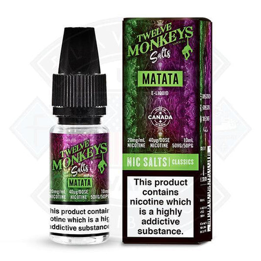 Twelve Monkeys Nic Salt - Matata 10ml - Flawless Vape Shop