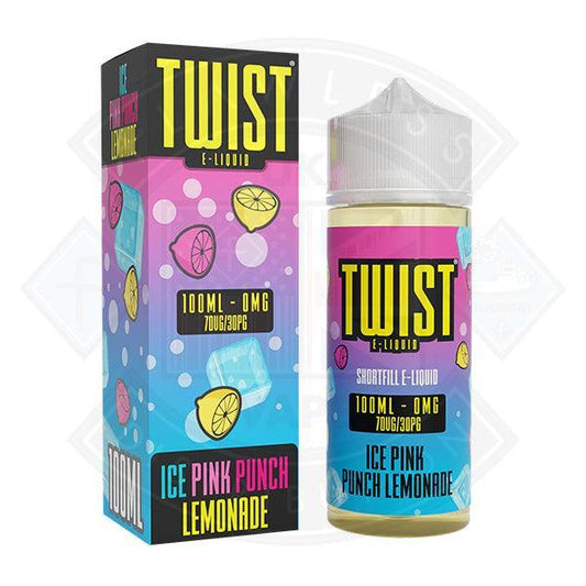 Twist Juice - Ice Pink Punch Lemonade 0mg 100ml Shortfill - Flawless Vape Shop