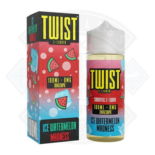 Twist Juice - Ice Watermelon Madness 0mg 100ml Shortfill - Flawless Vape Shop