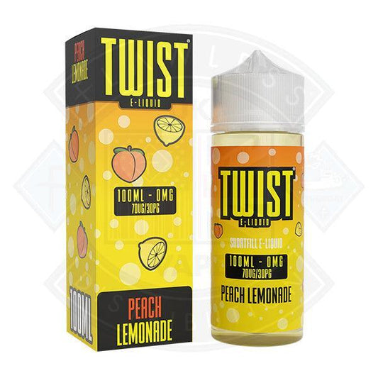 Twist Juice - Peach Lemonade 0mg 100ml Shortfill - Flawless Vape Shop