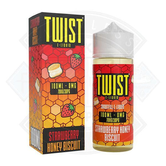 Twist Juice - Strawberry Honey Biscuit 0mg 100ml Shortfill - Flawless Vape Shop