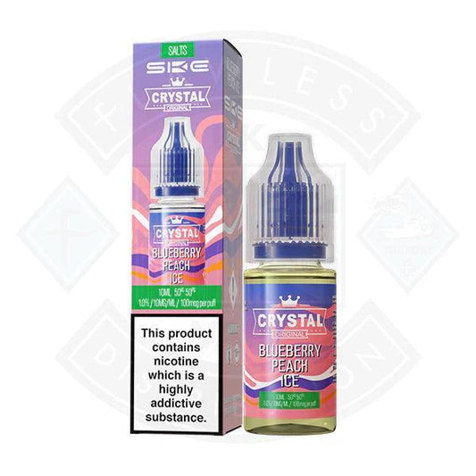 V2 SKE Crystal Original Salts Blueberry Peach Ice 10ml - Flawless Vape Shop