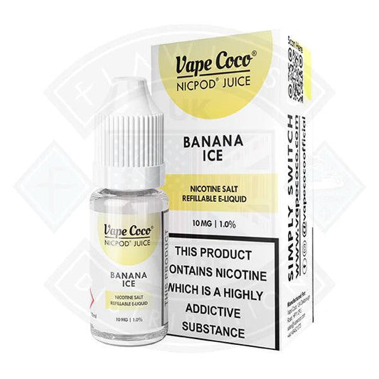 Vape Coco Banana Ice Nic Salt 10ml - Flawless Vape Shop