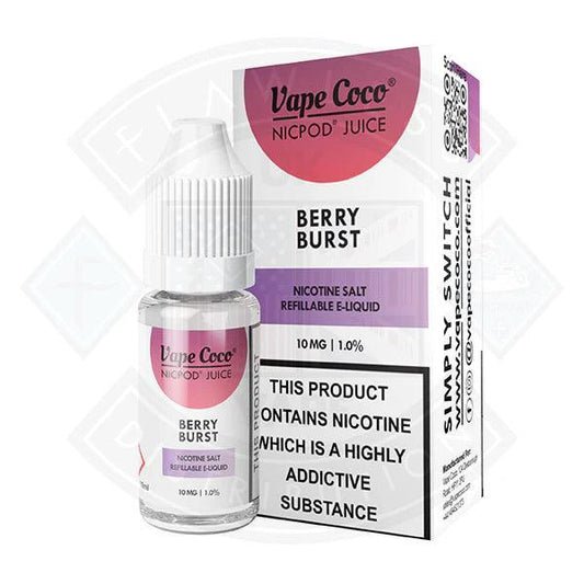 Vape Coco Berry Burst Nic Salt 10ml - Flawless Vape Shop