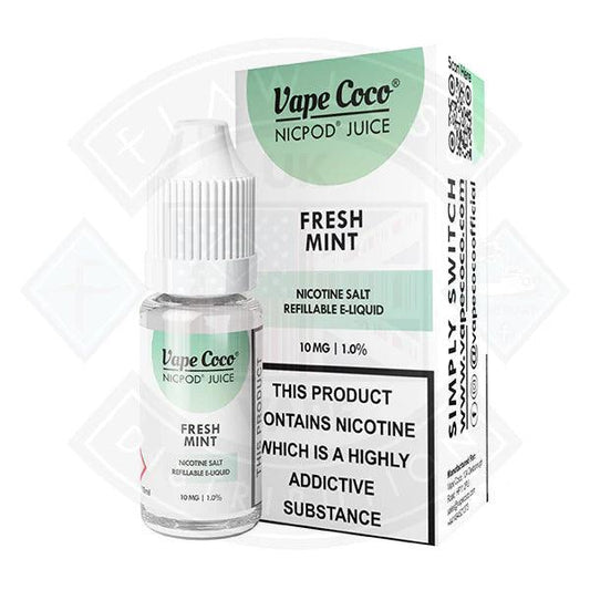 Vape Coco Fresh Mint Nic Salt 10ml - Flawless Vape Shop