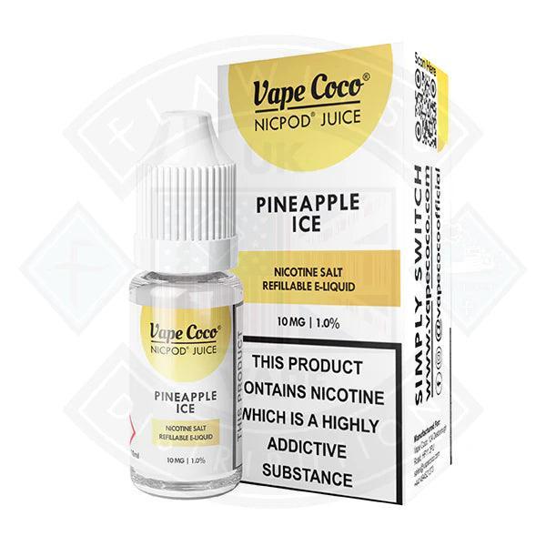 Vape Coco Pineapple Ice Nic Salt 10ml - Flawless Vape Shop