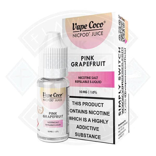 Vape Coco Pink Grapefruit Nic Salt 10ml - Flawless Vape Shop