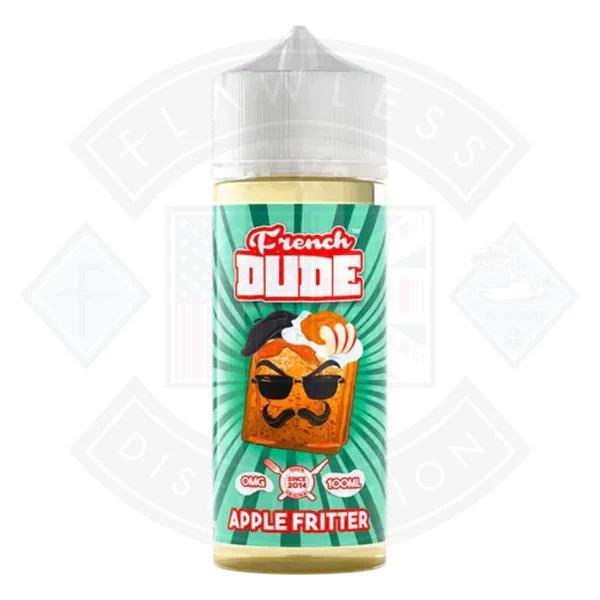 Vape Juice French Dude - Apple Fritter 0mg 100ml Shortfill - Flawless Vape Shop