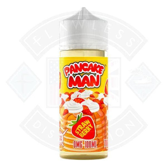 Vape Juice Pancake Man - Strawberry 0mg 100ml Shortfill - Flawless Vape Shop