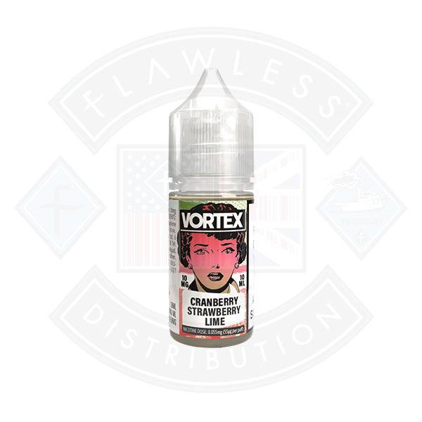 Vortex Cranberry Strawberry Lime Nic Salt 10ml - Flawless Vape Shop