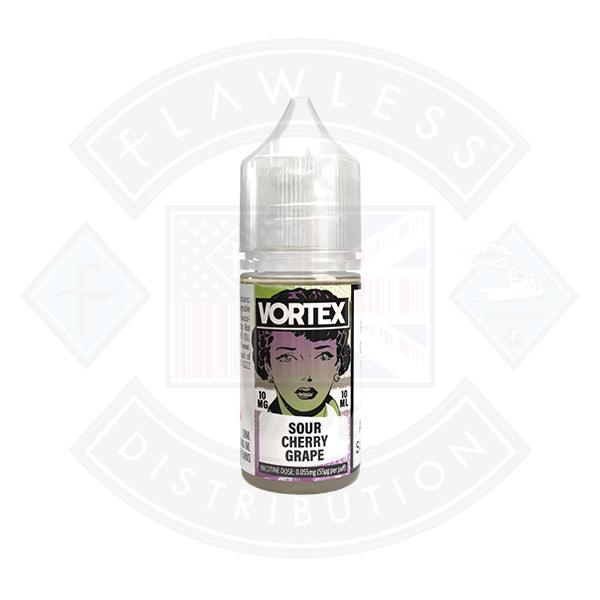 Vortex Sour Cherry Grape Nic Salt 10ml - Flawless Vape Shop