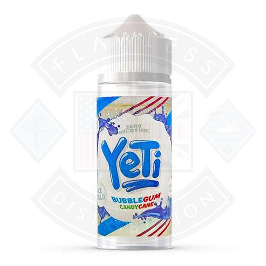 Yeti Bubblegum Candy Cane 0mg 100ml Shortfill E-Liquid - Flawless Vape Shop
