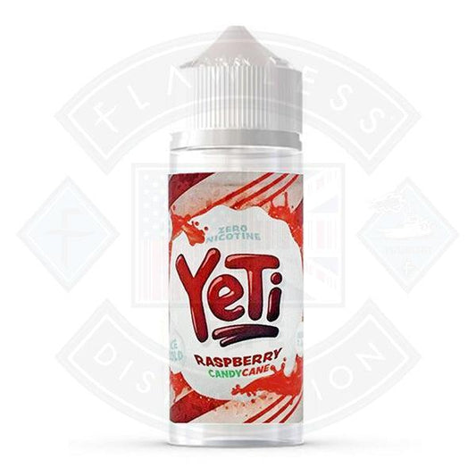 Yeti Raspberry Candy Cane 0mg 100ml Shortfill E-Liquid - Flawless Vape Shop