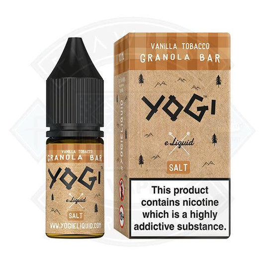 Yogi Salt- Vanilla Tobacco Granola Bar 10ml - Flawless Vape Shop