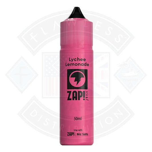 Zap! Lychee Lemonade 50ml 0mg Shortfill E-Liquid - Flawless Vape Shop