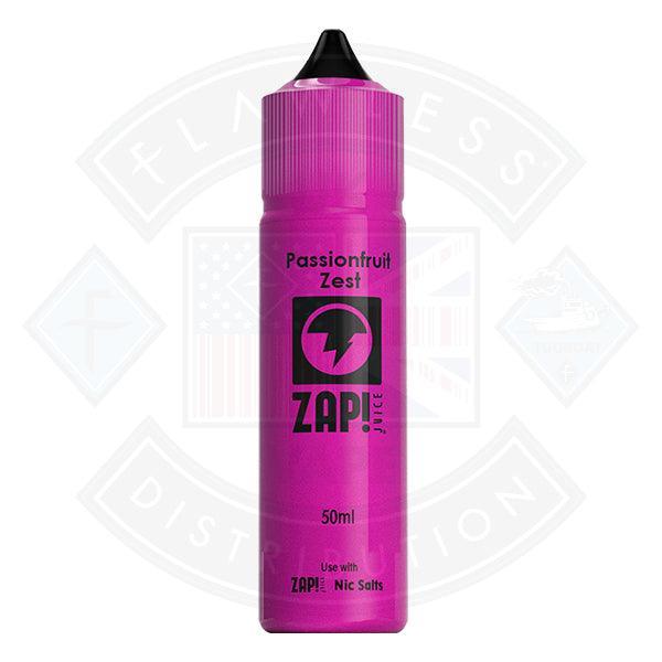 Zap! Passionfruit Zest 50ml 0mg Shortfill E-Liquid - Flawless Vape Shop