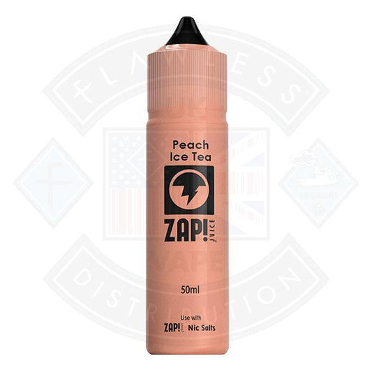 Zap! Peach Iced Tea 50ml 0mg Shortfill E-Liquid - Flawless Vape Shop