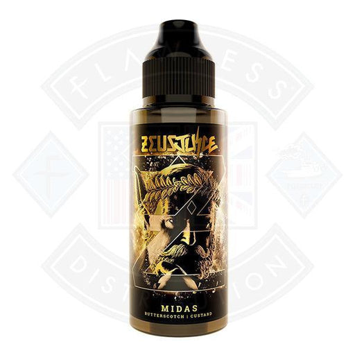 Zeus Juice Midas 100ml 0mg shortfill e-liquid - Flawless Vape Shop