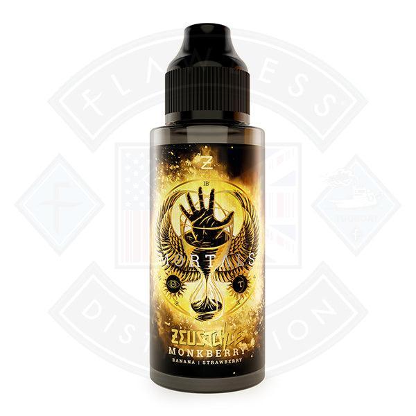 Zeus Juice Mortals - Monkberry 0mg 100ml Shortfill - Flawless Vape Shop