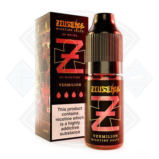 Zeus Juice - Nic Salt Vermilion 10ml E Liquid - Flawless Vape Shop