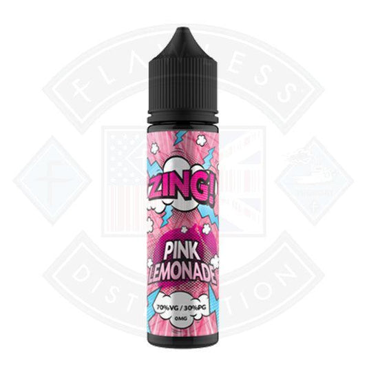 Zing! Pink Lemonade 0mg 50ml Shortfill - Flawless Vape Shop