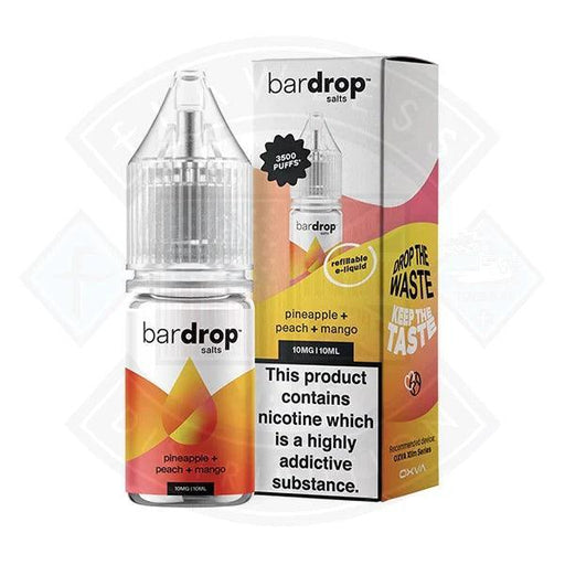 Bar Drop Salts Pineapple Peach Mango 10ml - Flawless Vape Shop