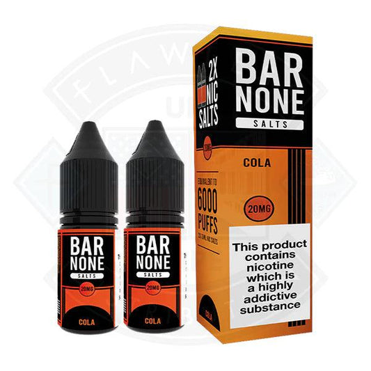 Bar None Cola Nic Salts Twin Pack 10ml - Flawless Vape Shop
