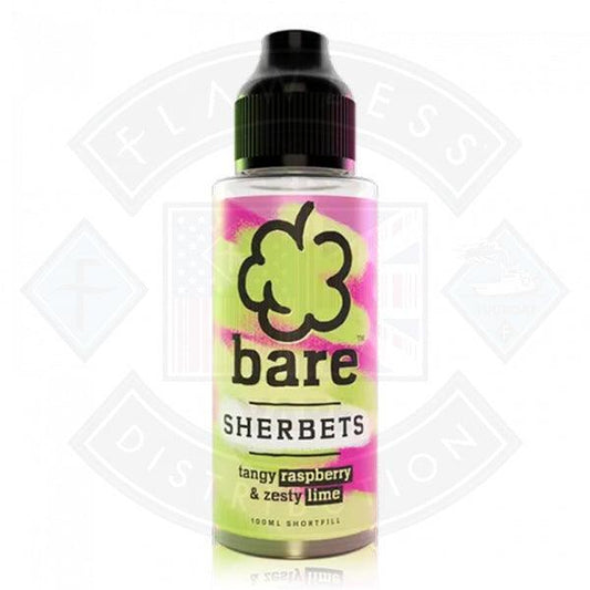 Bare Sherbets Raspberry Lime 100ml E-liquid - Flawless Vape Shop